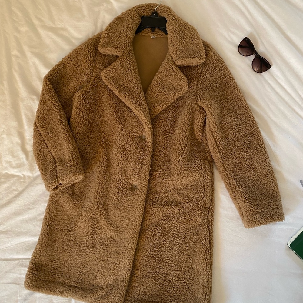 UNIQLO Faux Shearling Teddy Coat